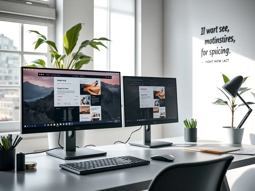 Jak pracować na dwóch monitorach? Praktyczne porady i wskazówki